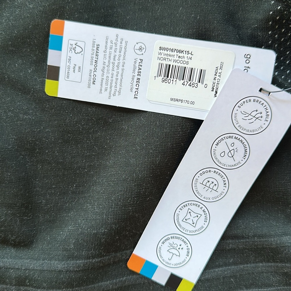 Smartwool Intraknit Tech 1/4 Zip - Picture 4 of 6